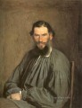 Retrato del escritor León Tolstoi demócrata Ivan Kramskoi